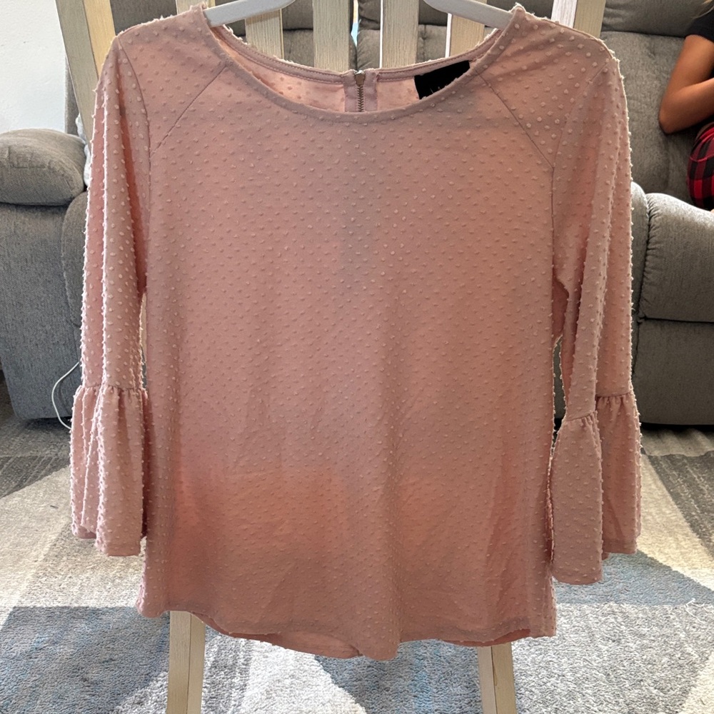 W5 Blush Textured Blouse